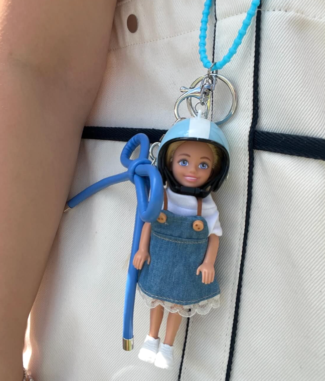 No.10 barbie key chain blue 블루 헬맷