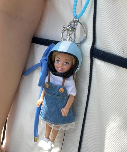 No.10 barbie key chain blue 블루 헬맷